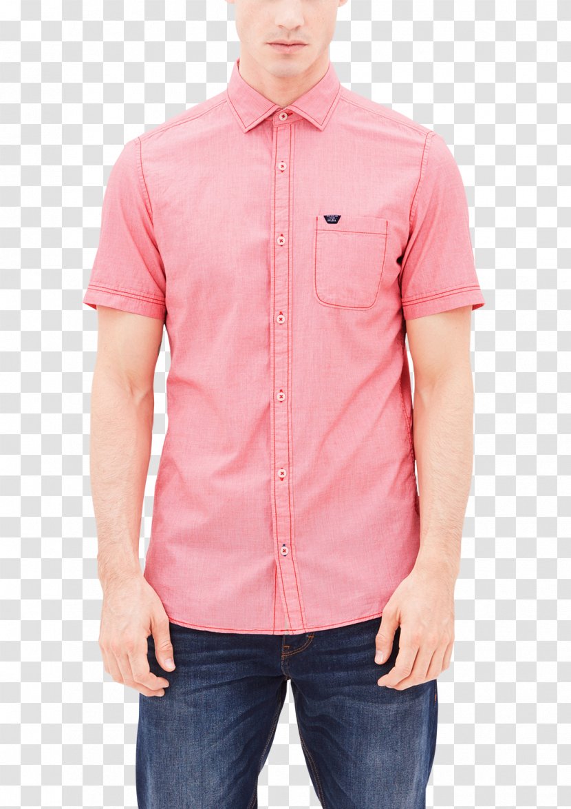 Dress Shirt Pink M S.Oliver - Collar Transparent PNG