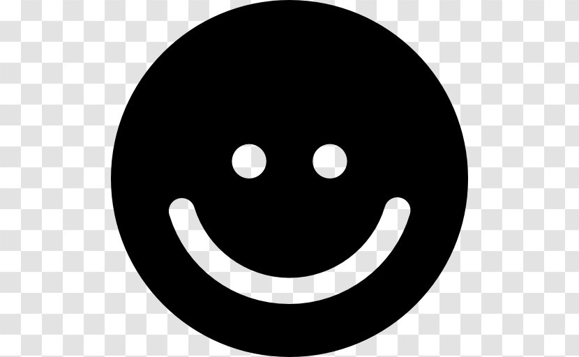 Smiley Icon - Black - Face Transparent PNG