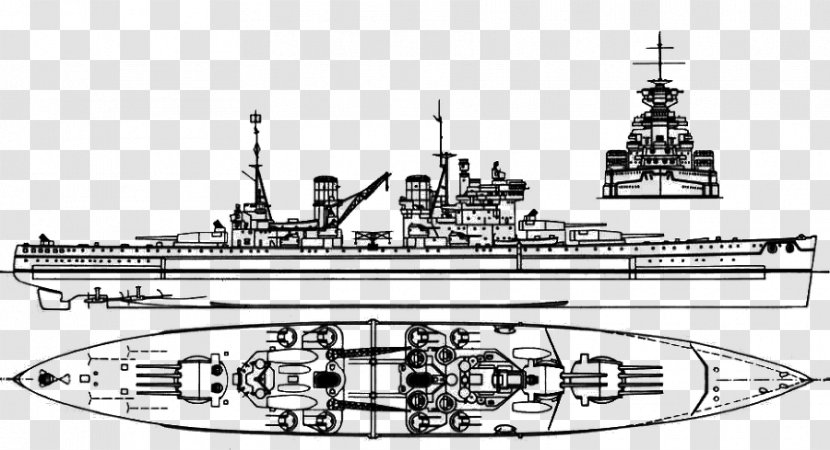 Heavy Cruiser HMS Repulse Sinking Of Prince Wales And Battlecruiser Hood - Pre Dreadnought Battleship - Ship Transparent PNG