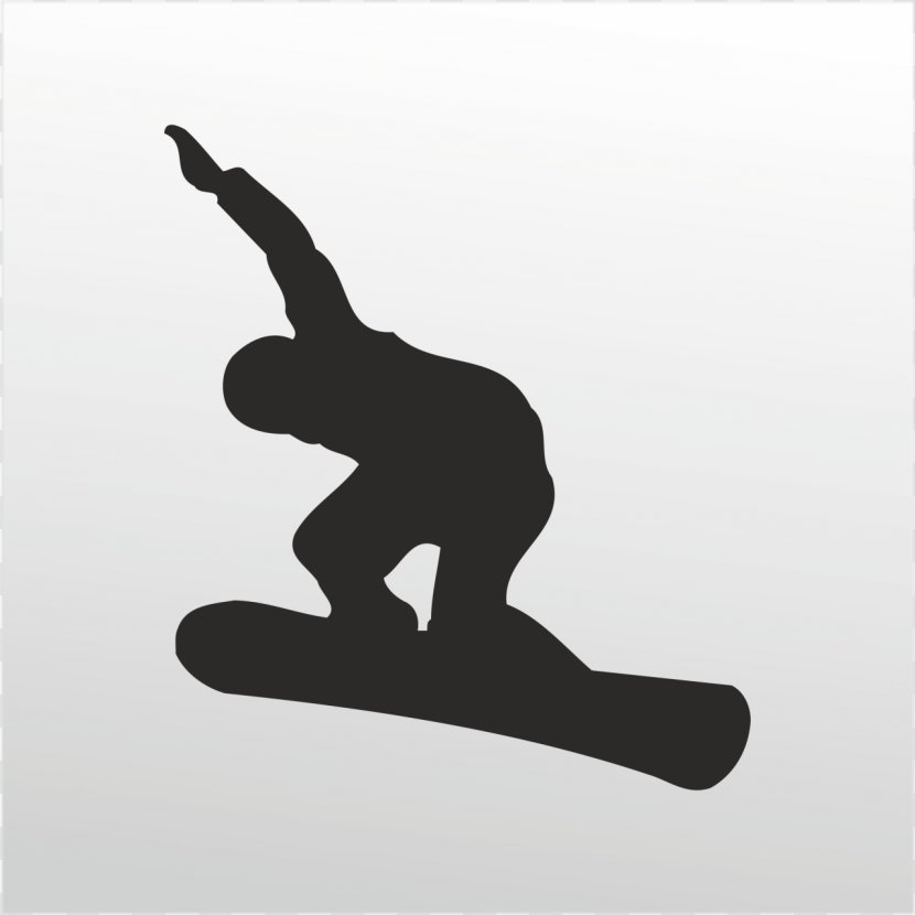 Winter Olympic Games Snowboarding Sport Silhouette - Vinyl Group - Snowboard Transparent PNG