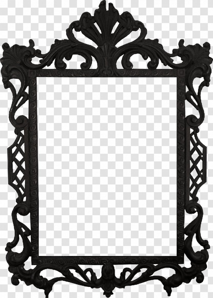 Picture Frames Black And White - Heart - Princess Frame Transparent PNG