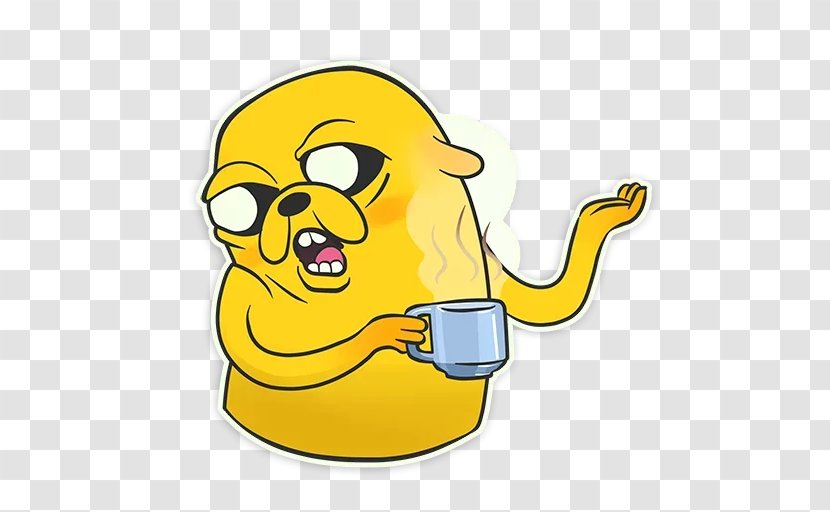 Jake The Dog Sticker Text Web Browser Clip Art - Video Transparent PNG