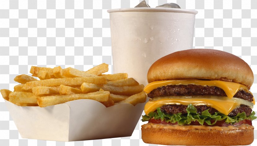 Fizzy Drinks French Fries Hamburger Cuisine Of The United States Paper - Sandwich Transparent PNG