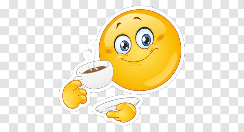 Emoticon Smiley Morning Emoji Coffee - Cup Transparent PNG