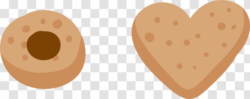 Food Peach Font - Heart - Chocolate Cookies Transparent PNG