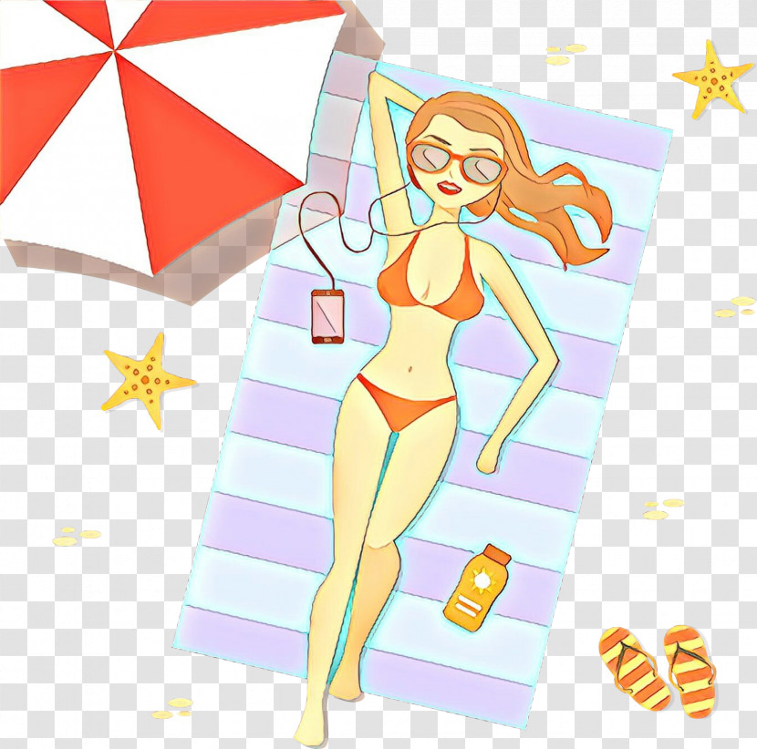 Cartoon Bikini Swimwear Transparent PNG