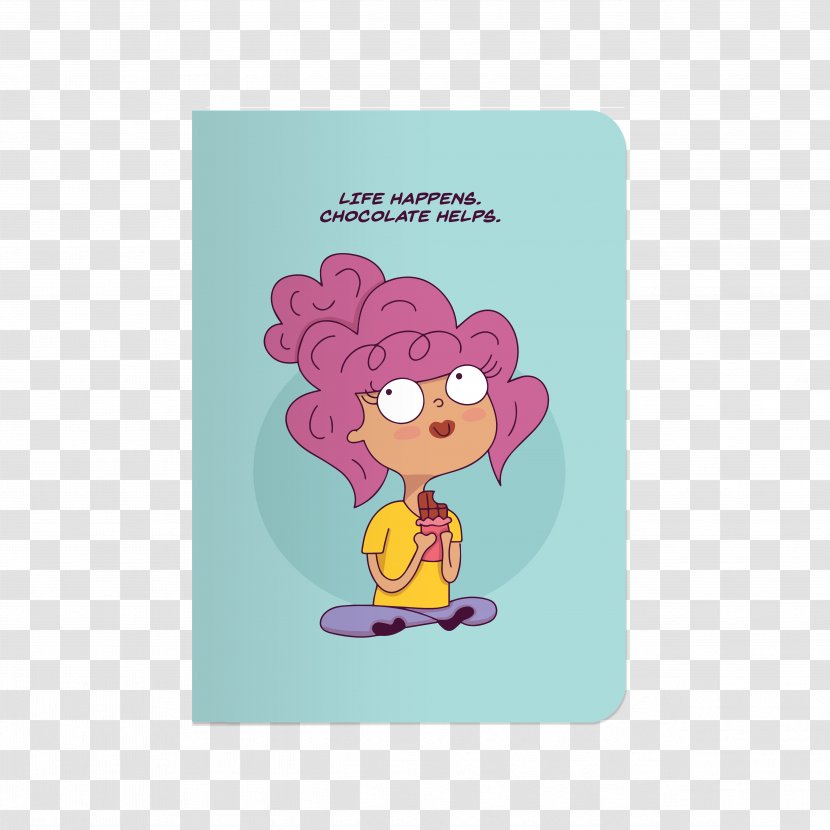 Chocolate YouTube Notebook - Character Transparent PNG