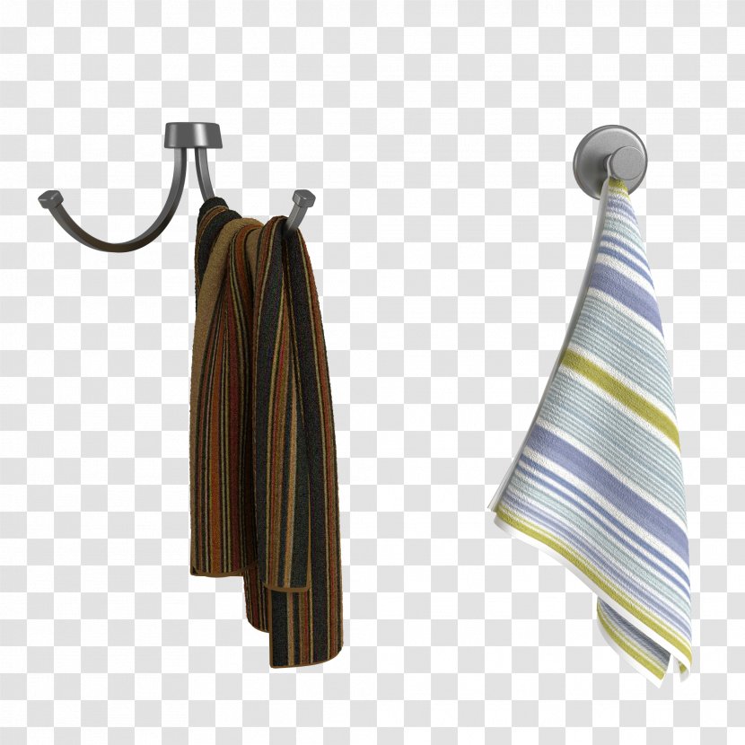 Towel Bathroom Hanging Clothes Hanger TurboSquid - 3d Computer Graphics Transparent PNG