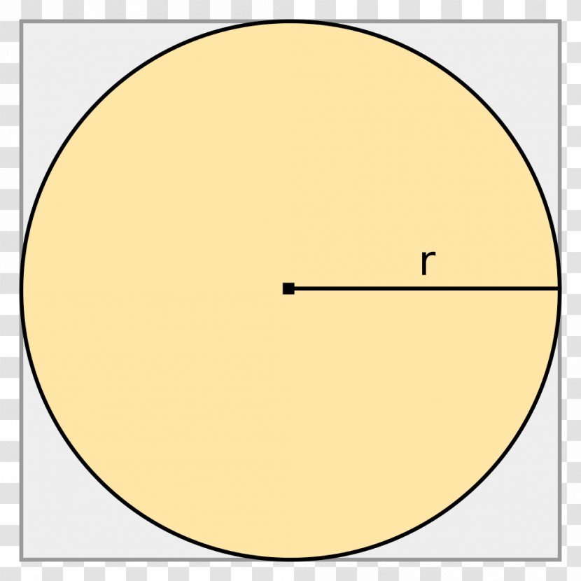 Circle Point Disk Area Line - Yellow - Foundation Transparent PNG
