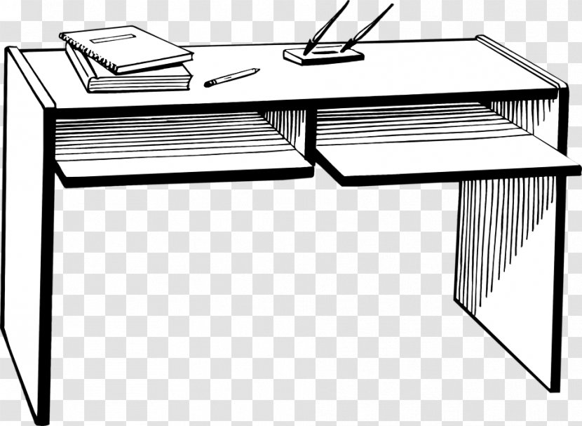 Desk Table Office Clip Art - Carteira Escolar Transparent PNG