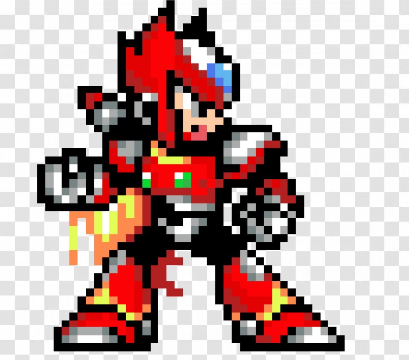 Mega Man X Collection Zero 3 4 - Symbol - He Pixel Art Transparent PNG