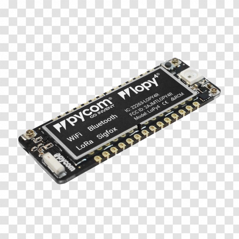 Microcontroller MicroPython Lorawan Electronics Wi-Fi - Circuit Component - Chipset Transparent PNG