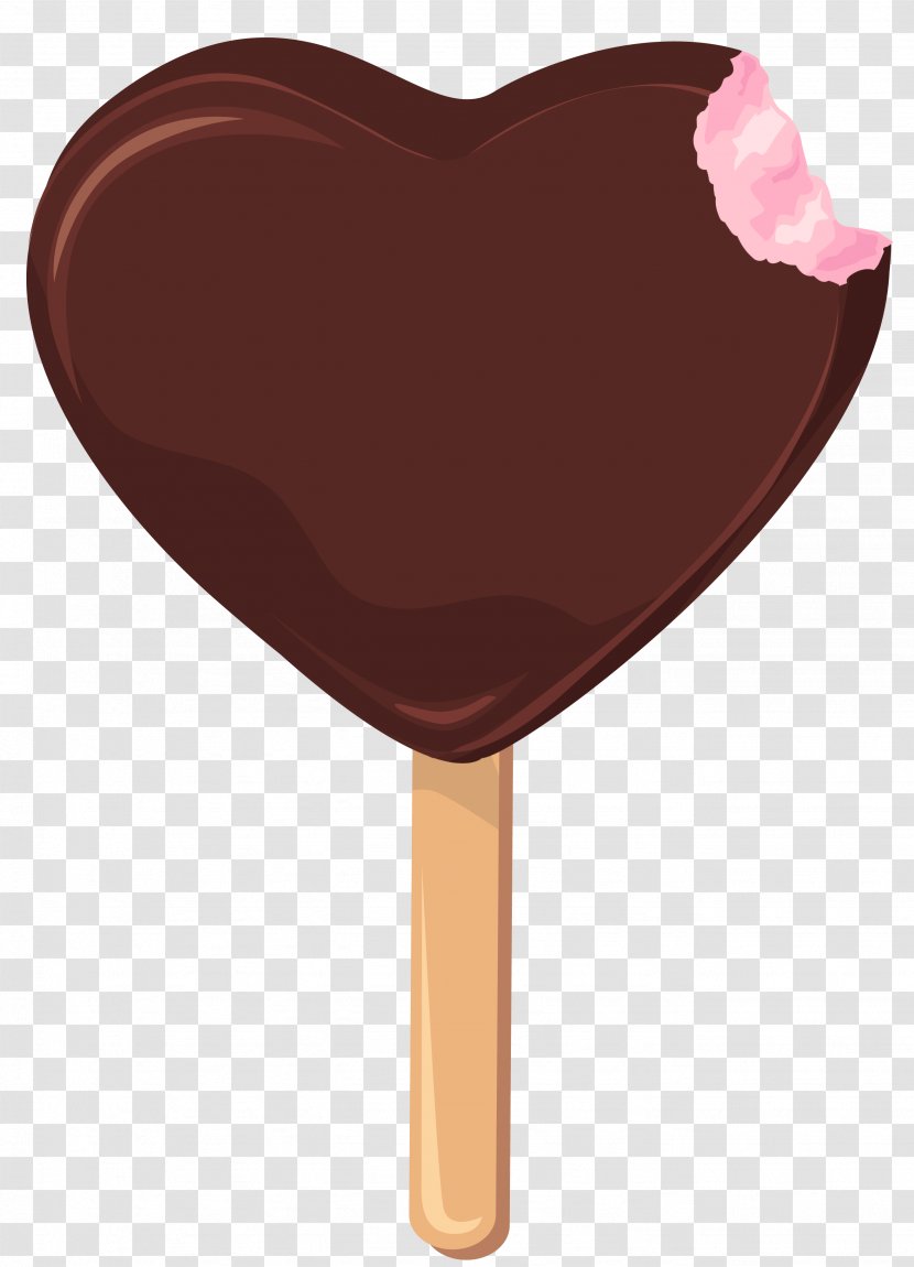 Ice Cream Cone Chocolate Clip Art - Heart - Stick Clipart Transparent PNG