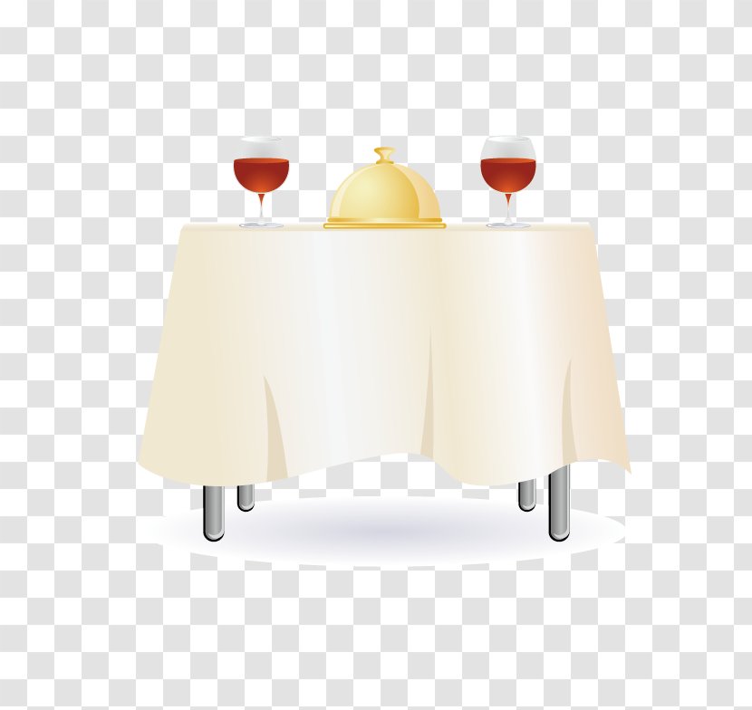 Tablecloth Rectangle Yellow - Furniture - Vector Table Material Transparent PNG