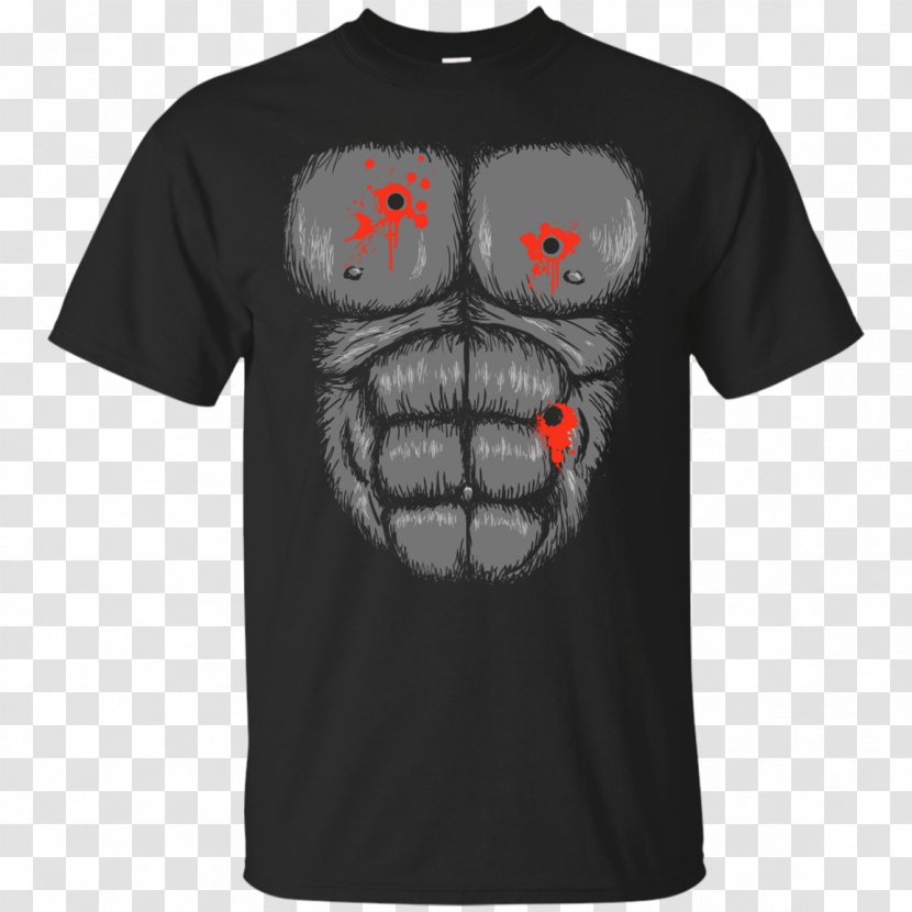 T-shirt Gorilla Hoodie Harambe - T Shirt - Gunshot Transparent PNG