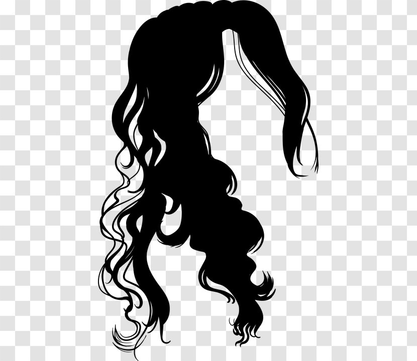 Black Hair Silhouette Clip Art Transparent PNG