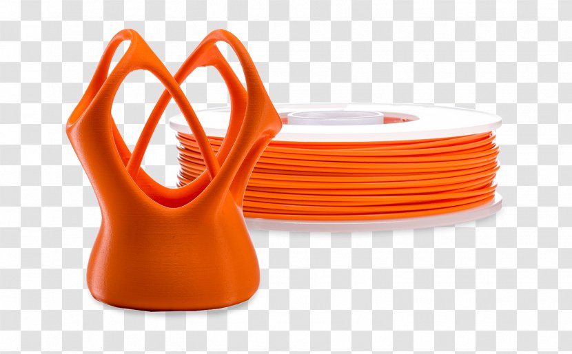 Polylactic Acid 3D Printing Filament Ultimaker - Orange - Printer Transparent PNG