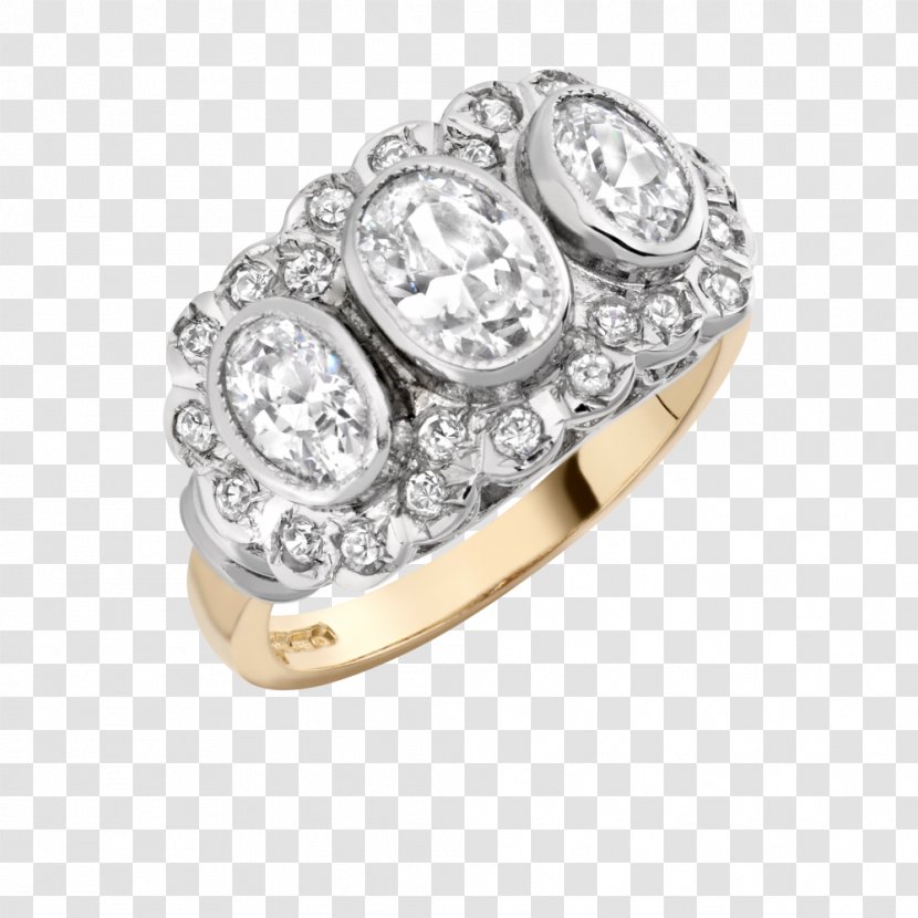 Wedding Ring Silver Bling-bling - Engagment Transparent PNG