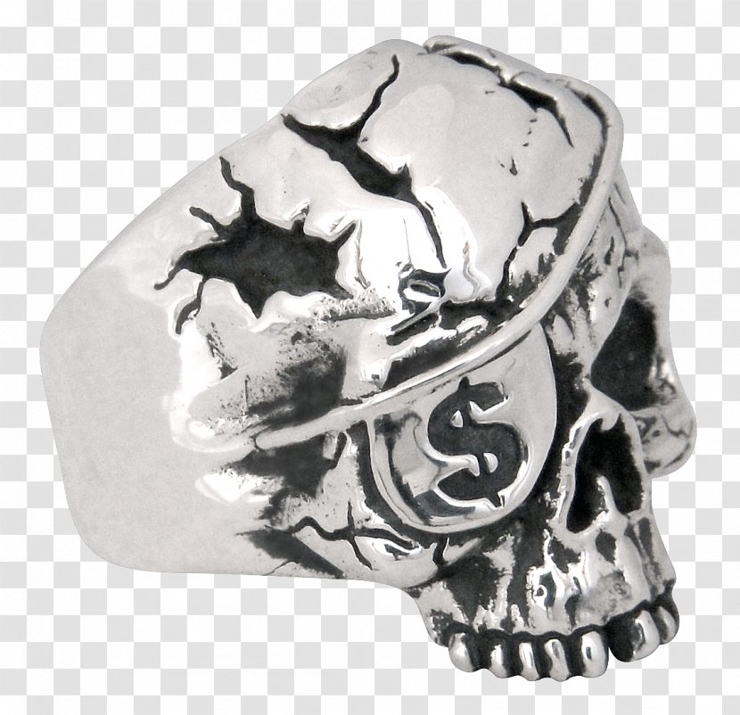 Silver Skull Body Jewellery Argent Transparent PNG