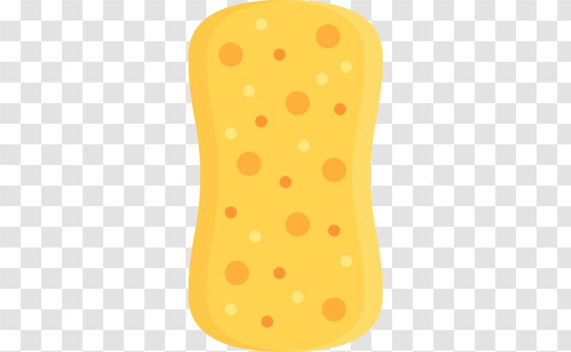 Polka Dot Yellow Pattern - Sponge Transparent PNG