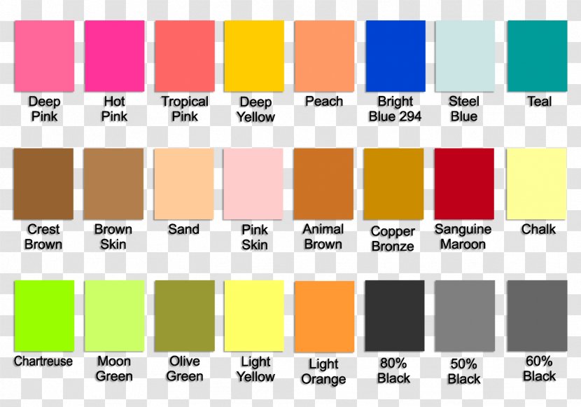 Graphic Design Color Scheme Palette - Text Transparent PNG