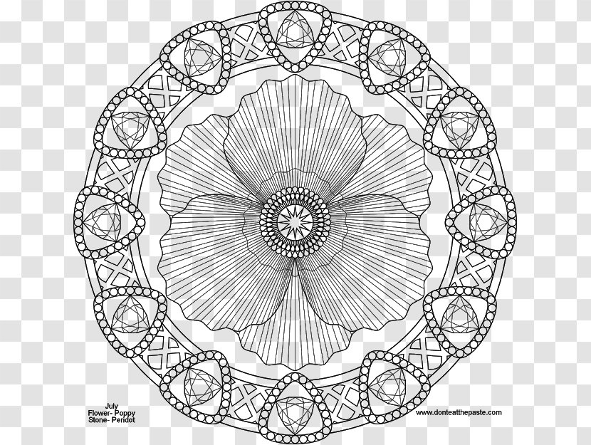 Mandala Coloring Book Adult Child - Peridot - Flower Transparent PNG