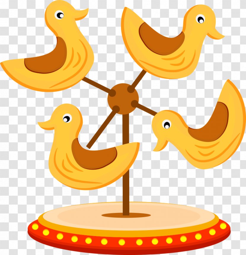 Circus Performance Cartoon - Stage - Vector Cute Duck Transparent PNG