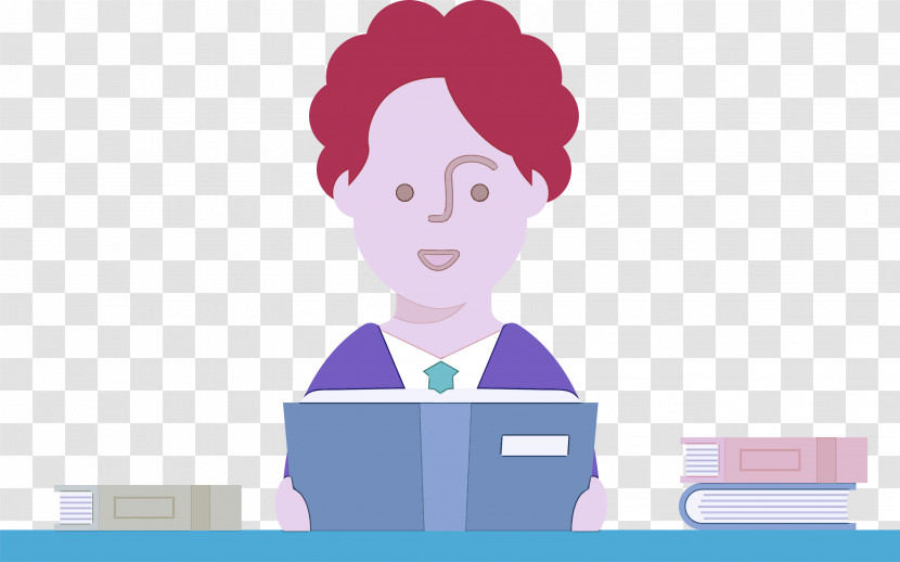 Teacher Reading Book Transparent PNG