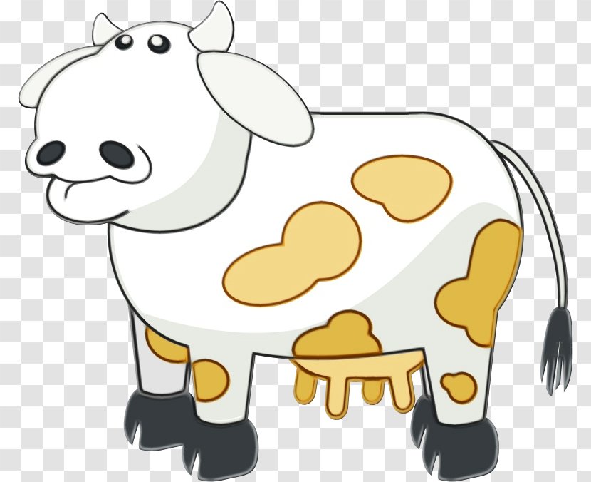 Watercolor Animal - Animation - Cowgoat Family Transparent PNG
