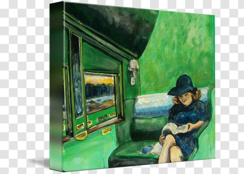 Painting Picture Frames Gallery Wrap Train Canvas - Art Transparent PNG