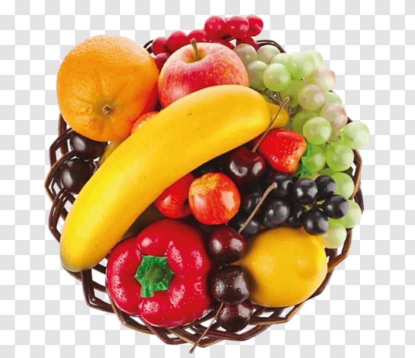 Fruit Basket Food Wicker - Natural Foods - Auglis Transparent PNG