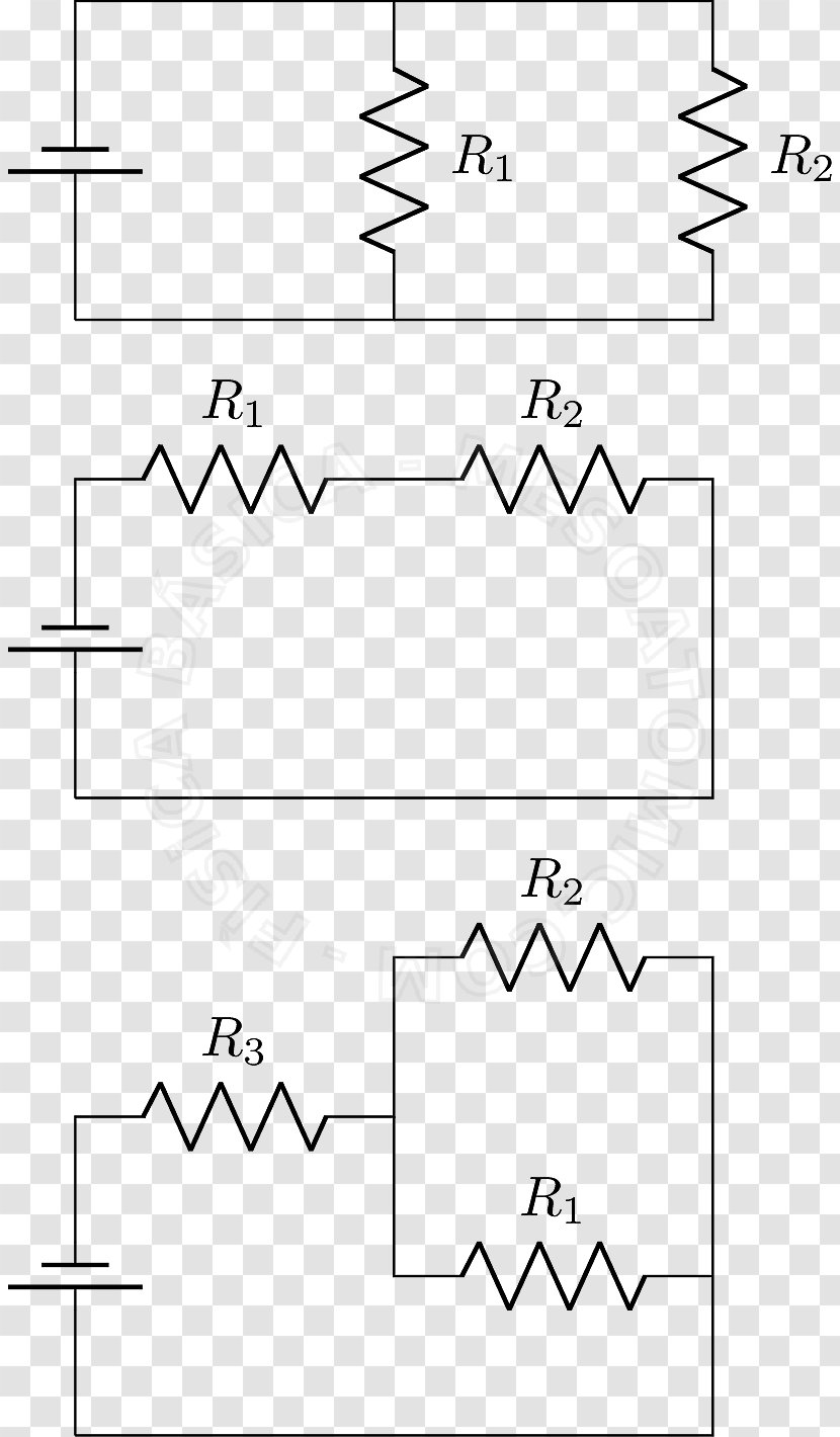 Resistor Series And Parallel Circuits Electrical Network Voluntary Association Circuit En Parallèle Transparent PNG