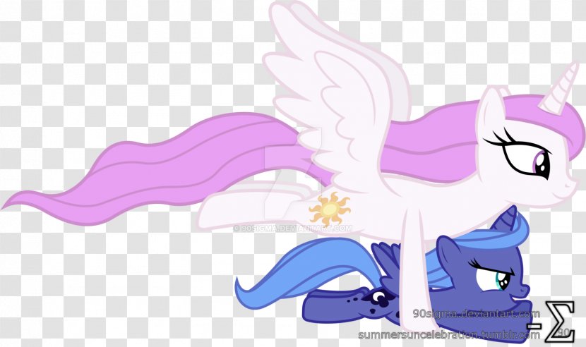 Pony Twilight Sparkle Princess Luna Celestia Pinkie Pie - Cartoon Transparent PNG