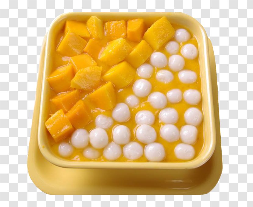 Ice Cream Guangdong Vegetarian Cuisine Mango Fruit - A Bowl Of And Sweet Assorted Cold Dishes Transparent PNG