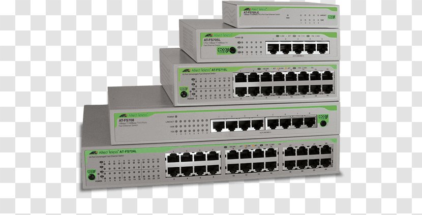 Computer Network Allied Telesis Switch Port Ethernet Hub - Networking Hardware Transparent PNG