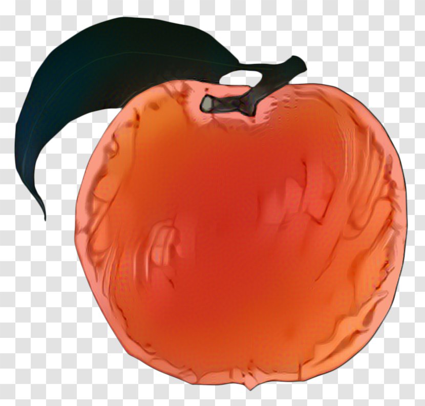Apple Cartoon - Orange - Peach Food Transparent PNG