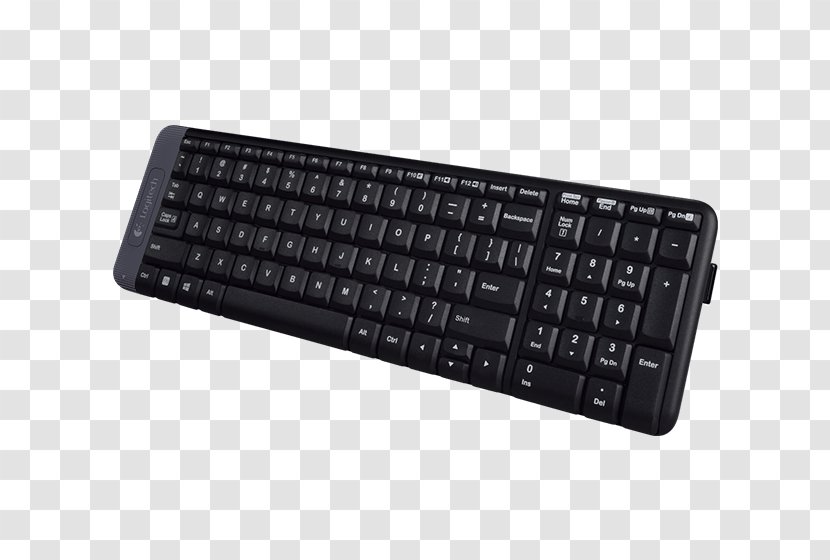 Computer Keyboard Mouse Logitech K230 Wireless - Numeric Keypad Transparent PNG