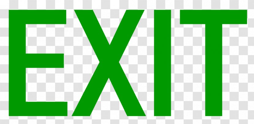 Exit Sign Emergency Safety Label - Manufacturing Transparent PNG
