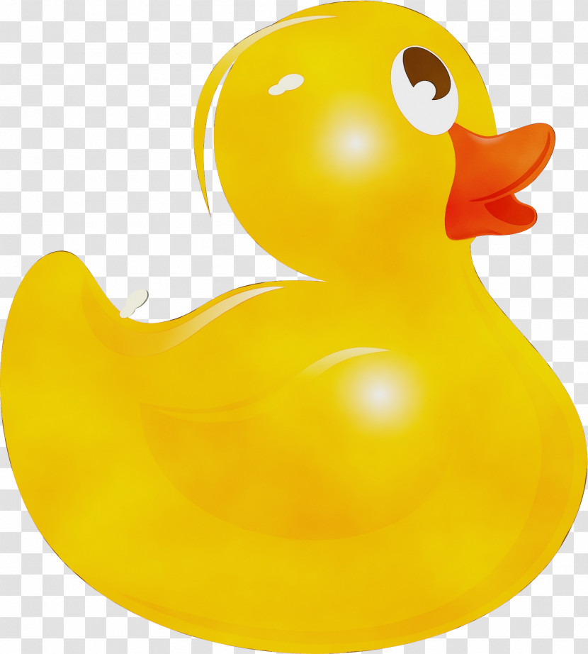 Duck Bath Toy Rubber Ducky Ducks, Geese And Swans Yellow Transparent PNG