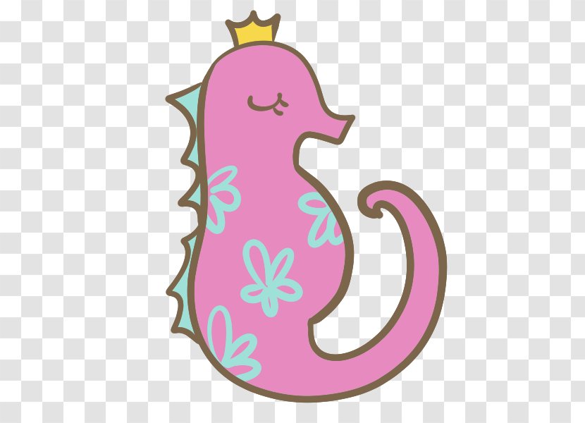 Seahorse Pink M Character Clip Art - Syngnathiformes Transparent PNG