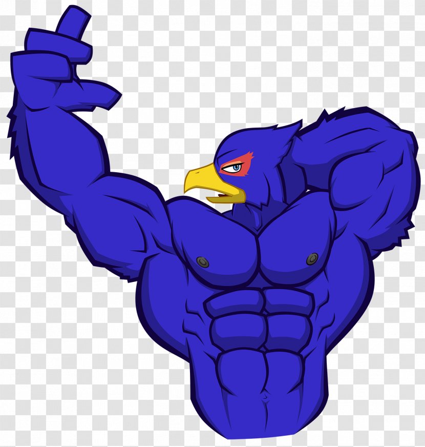 Muscle Falco Lombardi Bird Star Fox Wolf O'Donnell - Male - Falcon Transparent PNG