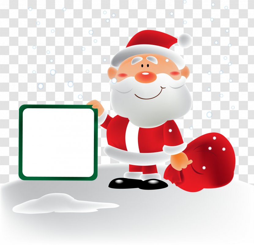 Santa Claus Christmas Dialog Box Dialogue - Gift - Decoration Transparent PNG