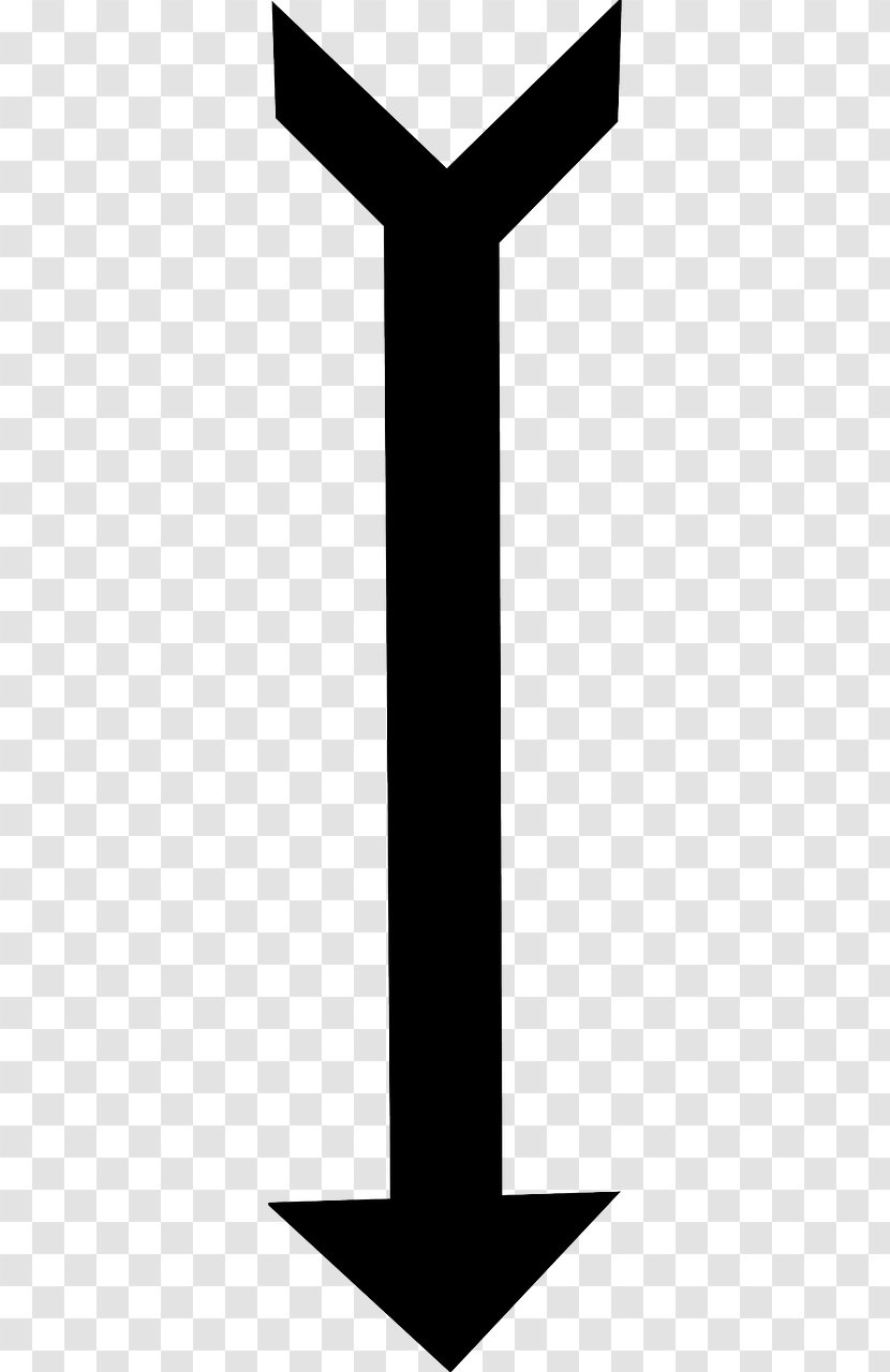 Arrow Black And White Clip Art - Sign Transparent PNG