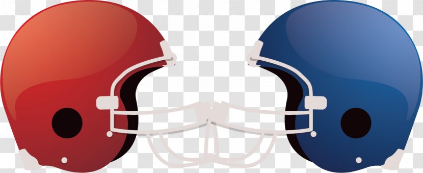 Football Helmet Motorcycle New England Patriots Ski NFL - Personal Protective Equipment - Red And Blue Transparent PNG