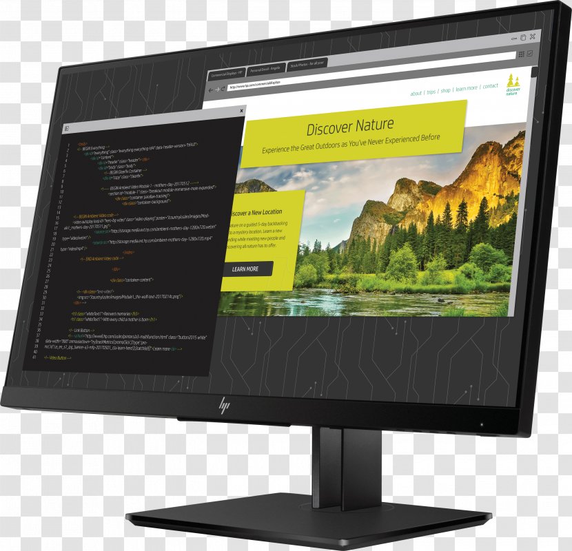 HP EliteDisplay E243i LED Monitor 1FH49AA#ABA Computer Monitors Z-nf Z Displays Z-n Hewlett-Packard - Hp Elitedisplay 1fh - Hewlettpackard Transparent PNG