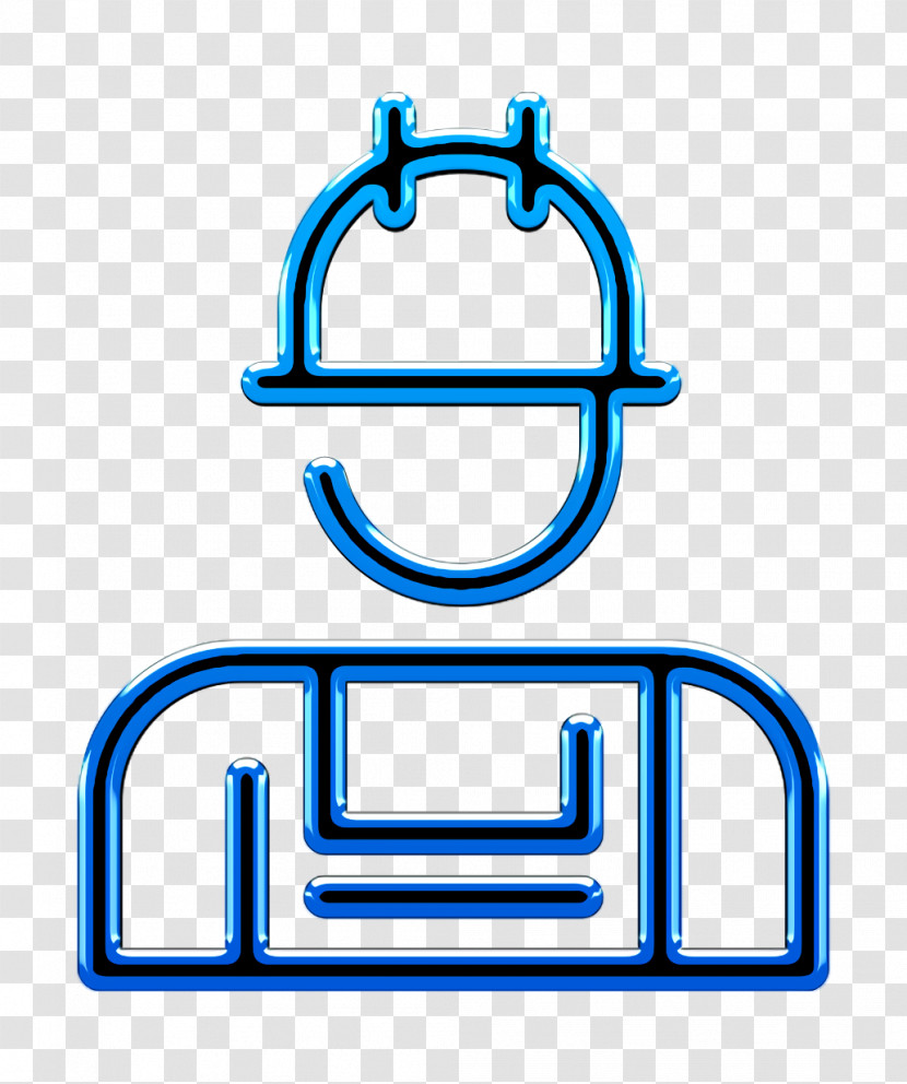 Construction Line Craft Icon Helmet Icon People Icon Transparent PNG