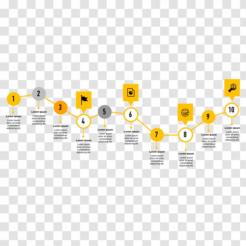 Vector Graphics Diagram Illustration Image Infographic - Chart - Amarillo Transparent PNG