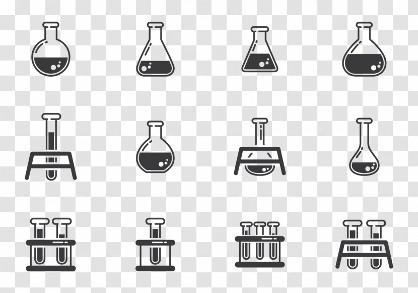 Erlenmeyer Flask Laboratory Chemistry - Flasks Transparent PNG