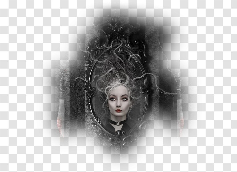 Nathália Suellen Gothic Art Notre-Dame De Paris - Black And White - Mirror Transparent PNG