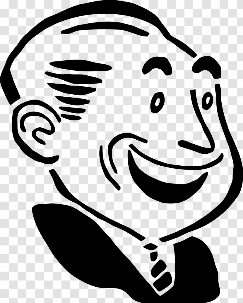 Smiley Drawing Clip Art - Monochrome Photography - Happy People Transparent PNG